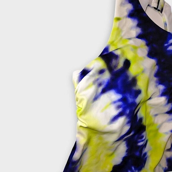 Athleta Womens Top Sz 34BC Green Racer‎ Tank Bra Insert Support Athletic Yoga - Picture 5 of 7